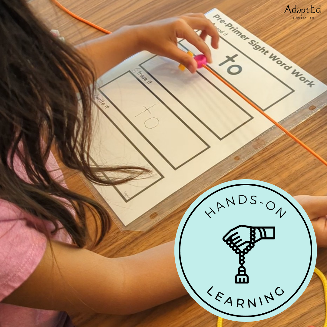 Pre Primer Sight Words Word Work - AdaptEd4SpecialEd