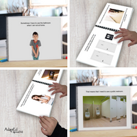 Thumbnail for Social Skills Story: Using Public Restrooms (Printable PDF ) Life Skills - AdaptEd4SpecialEd