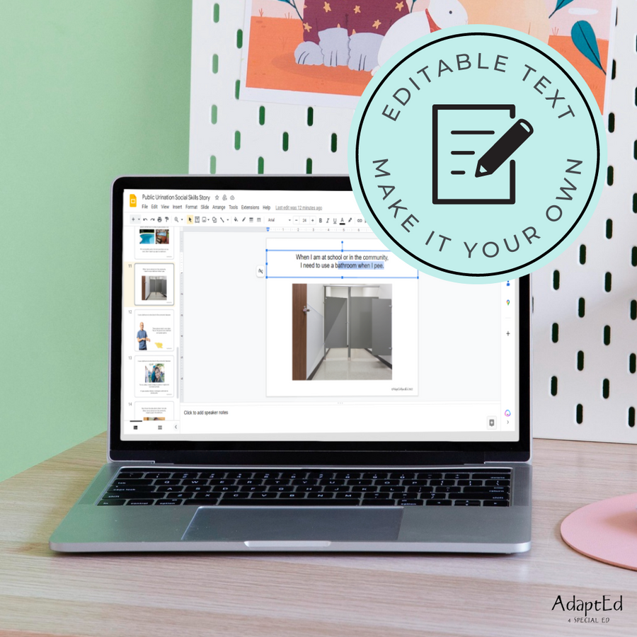 Social Skills Story: Where Can I Pee? Public Urination: Editable (Printable PDF ) Hygiene - AdaptEd4SpecialEd