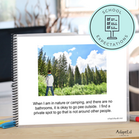 Thumbnail for Social Skills Story: Where Can I Pee? Public Urination: Editable (Printable PDF ) Hygiene - AdaptEd4SpecialEd