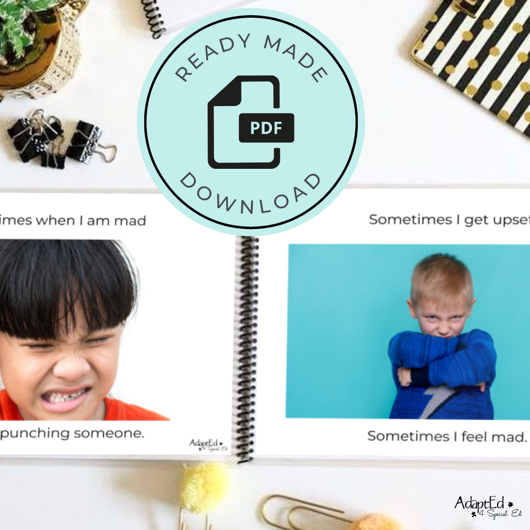 Social Skills Story: Punching: Editable (Printable PDF ) Social Skills - AdaptEd4SpecialEd