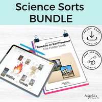 Thumbnail for Science Sorts: File Folder GROWING BUNDLE (Printable PDF + Digital) File Folders - AdaptEd4SpecialEd