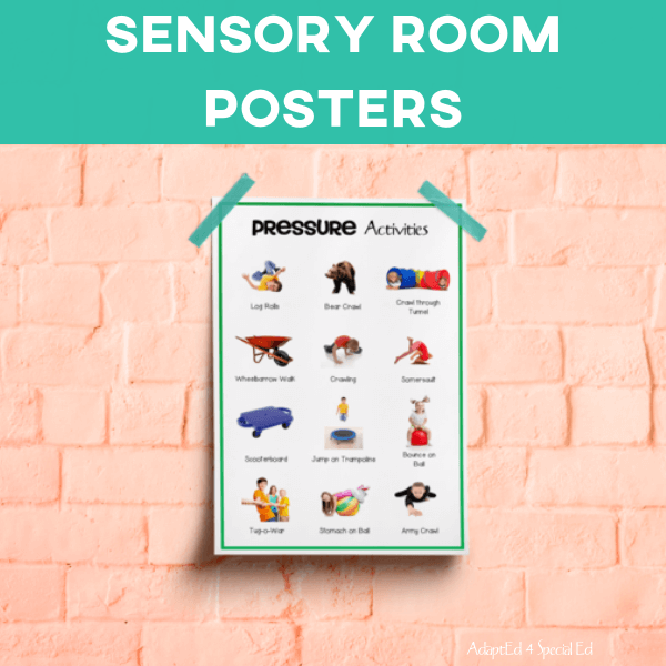 Sensory Room Posters: Set of 4 (Printable PDF) Posters - AdaptEd4SpecialEd