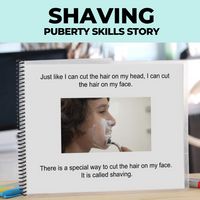 Thumbnail for Social Narrative: Shaving (Printable PDF) Puberty - AdaptEd4SpecialEd