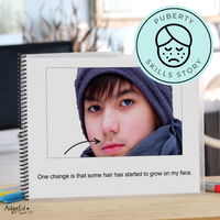 Thumbnail for Social Narrative: Shaving (Printable PDF) Puberty - AdaptEd4SpecialEd