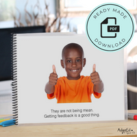 Thumbnail for Social Narrative: Accepting Feedback: Editable (Printable PDF ) Social Skills - AdaptEd4SpecialEd