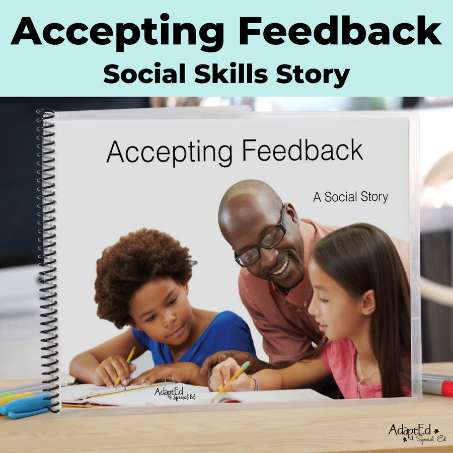 Social Narrative: Accepting Feedback: Editable (Printable PDF ) Social Skills - AdaptEd4SpecialEd