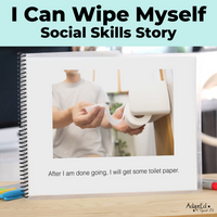 Thumbnail for Social Skills Story: I Can Wipe Myself Bathroom: Editable (Printable PDF ) Hygiene - AdaptEd4SpecialEd