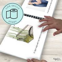 Thumbnail for Social Skills Story: I Can Wipe Myself Bathroom: Editable (Printable PDF ) Hygiene - AdaptEd4SpecialEd