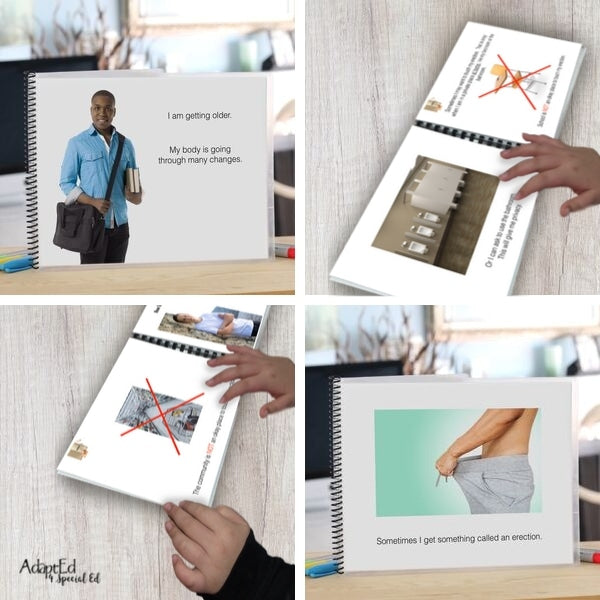 Social Narrative: Erection: Editable (Printable PDF ) Puberty - AdaptEd4SpecialEd