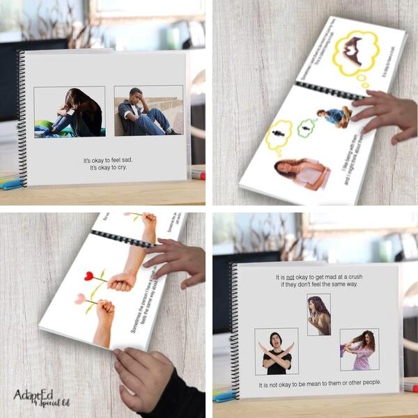 Social Skills Story: My Crush Doesn't Feel The Same Way: Unrequited Love: Editable (Printable PDF ) Puberty - AdaptEd4SpecialEd