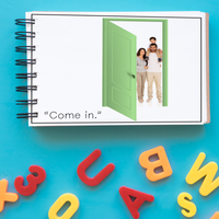 Thumbnail for Come in, Go Away Halloween AAC Core Reader🎃 (Printable PDF) Wh Questions - AdaptEd4SpecialEd