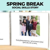 Thumbnail for Social Skills Story: Spring Break: Editable (Printable PDF ) School - AdaptEd4SpecialEd