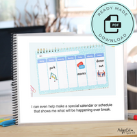 Thumbnail for Social Skills Story: Spring Break: Editable (Printable PDF ) School - AdaptEd4SpecialEd