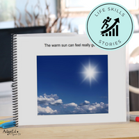 Thumbnail for Social Skills Story: Wearing Sunscreen: Editable (Printable PDF ) Life Skills - AdaptEd4SpecialEd