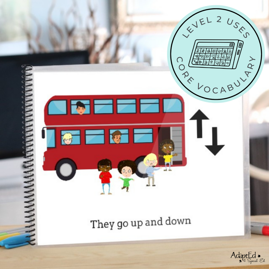The Wheels on the Bus Nursery Rhyme Emergent Reader + Reading Comprehension (Printable PDF) - AdaptEd4SpecialEd