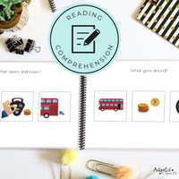 Thumbnail for The Wheels on the Bus Nursery Rhyme Emergent Reader + Reading Comprehension (Printable PDF) - AdaptEd4SpecialEd