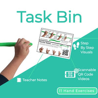 Thumbnail for Therapy Putty Task Bin Hand Exercises (Printable PDF) Task Box (Ships to You) - AdaptEd4SpecialEd
