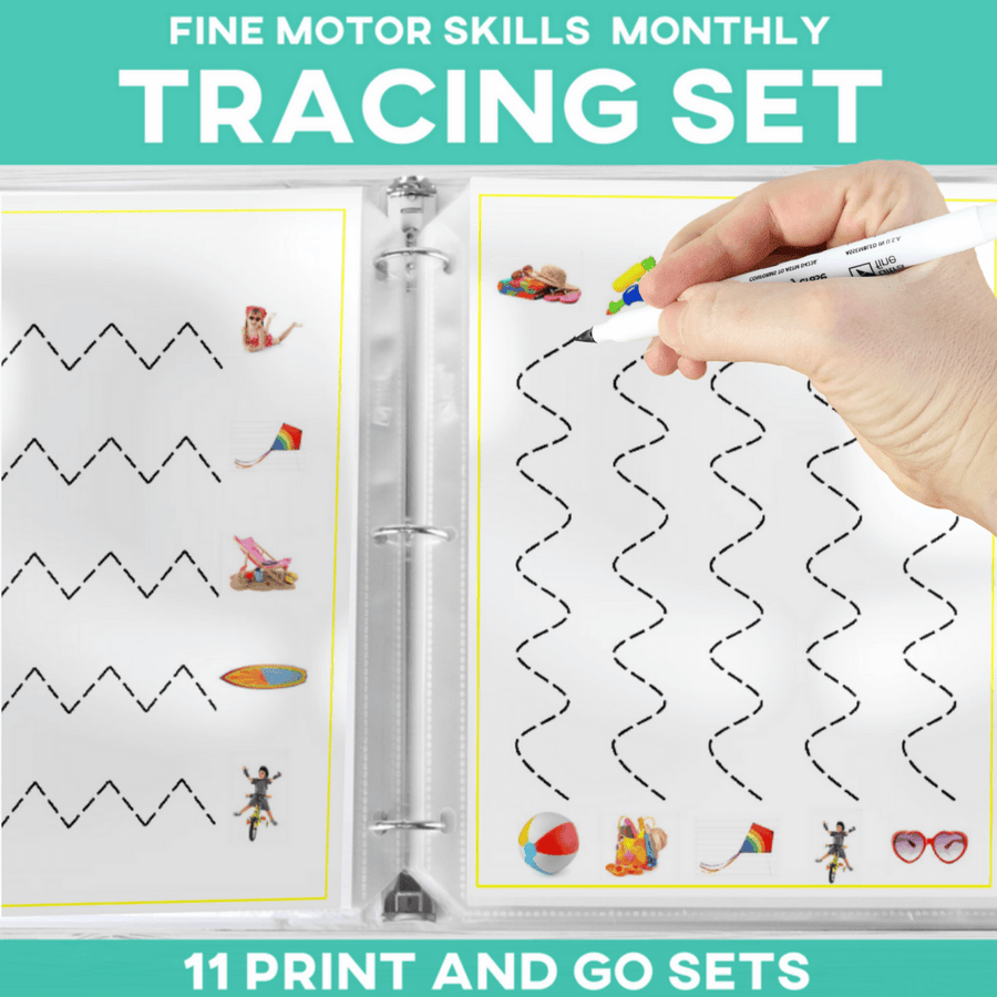 Fine Motor Skill Builder Monthly Themed BUNDLE: 11 Pack (Printable PDF) Fine Motor - AdaptEd4SpecialEd