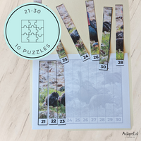 Thumbnail for Thanksgiving Turkey Counting Puzzles: Counting 1-5 1-10 11-20 21-30 (Printable PDF)