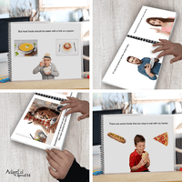 Thumbnail for Social Skills Story: Eating With Utensils: Editable (Printable PDF ) Life Skills - AdaptEd4SpecialEd