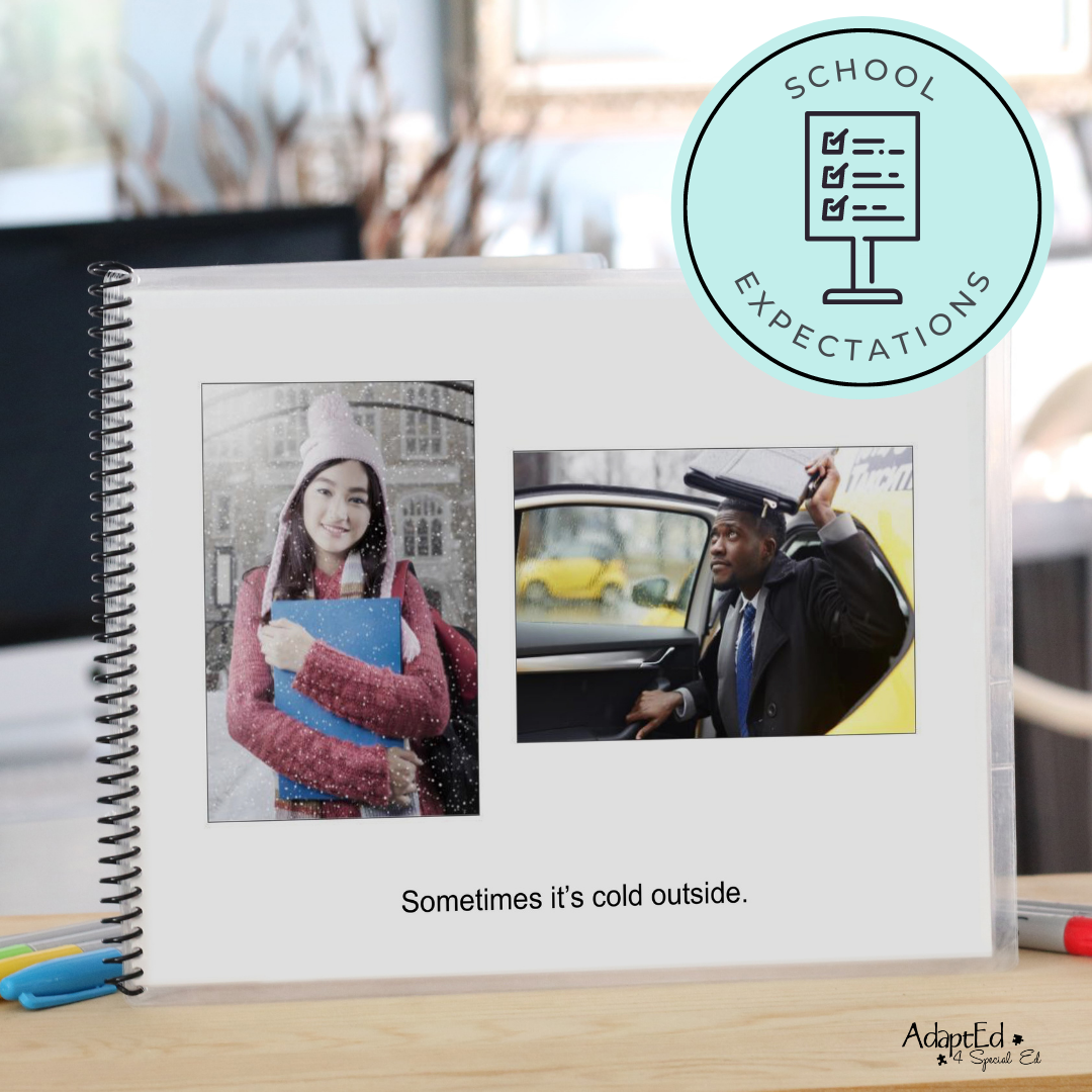 Social Skills Story: Wearing a Jacket: Editable (Printable PDF ) Social Skills - AdaptEd4SpecialEd