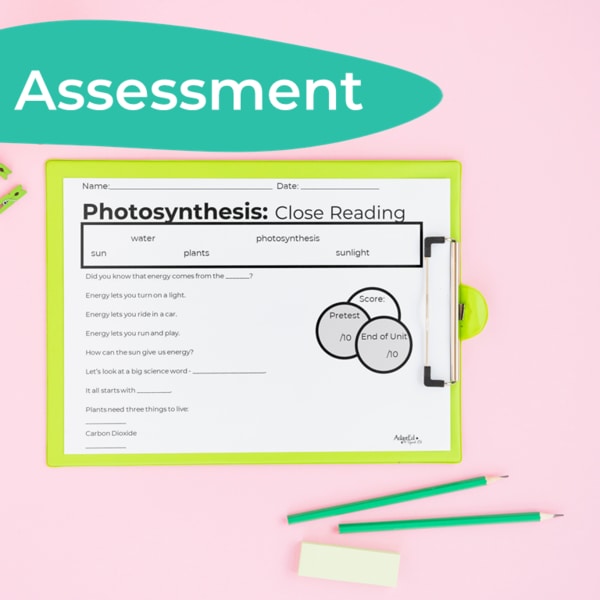 Photosynthesis Science Story + Experiment (Printable PDF) - AdaptEd4SpecialEd