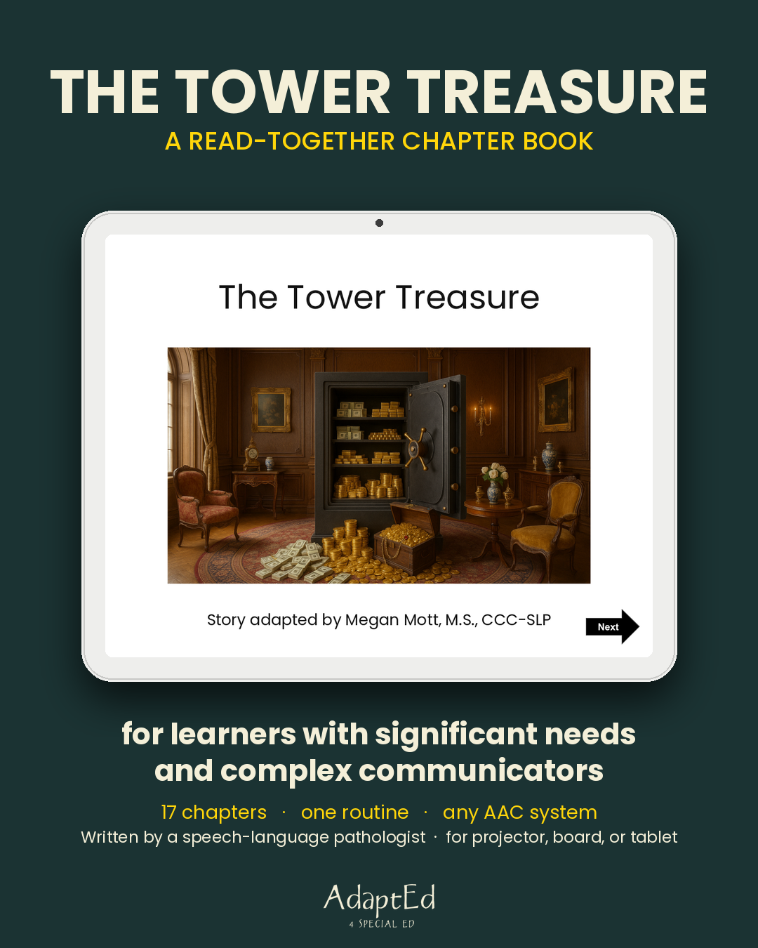 The Tower Treasure — Adapted Novel Study for Students with Significant Support Needs