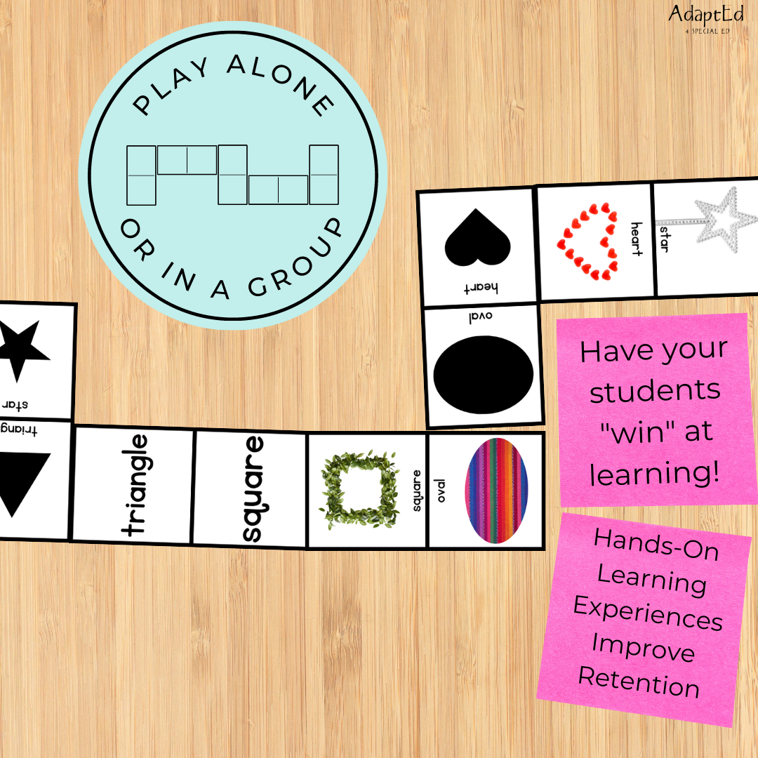 2D Shape Dominoes (Printable PDF) – AdaptEd 4 Special Ed, Inc.