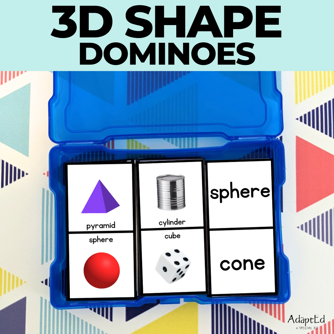 3D Shape Dominoes (Printable PDF)