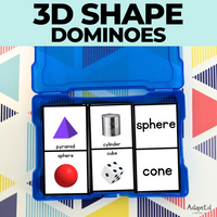 Thumbnail for 3D Shape Dominoes (Printable PDF)