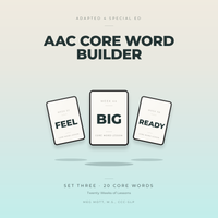 Thumbnail for AAC Core Word Builder Set 3 | 20 Weeks of No-Prep Speech Therapy Lessons for SLPs