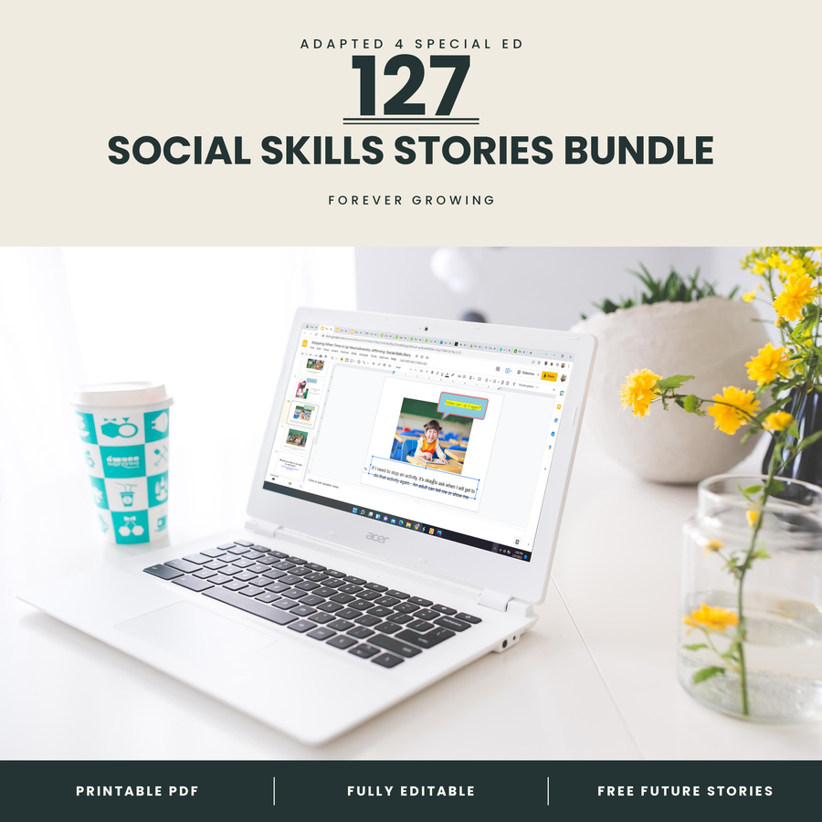 Social Skills Stories Forever GROWING Bundle (Printable PDF)