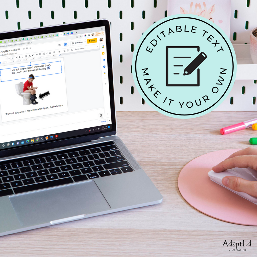 Bathroom Social Skills Story Bundle: Collection of 6 Social Narratives: Editable (Printable PDF )