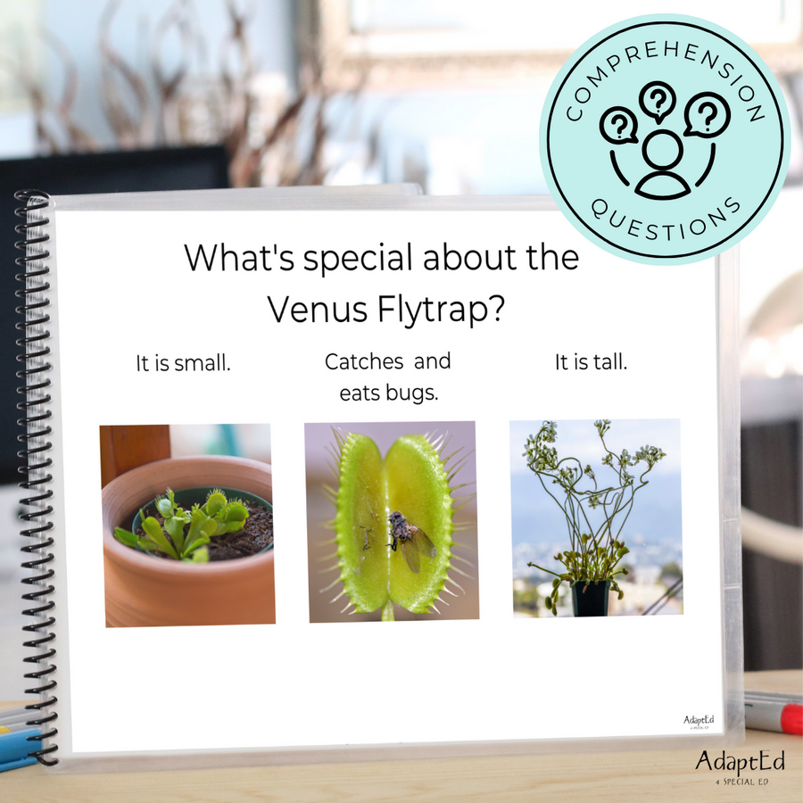Carnivorous Plants Decodable Readers + Reading Comprehension (Printable PDF)