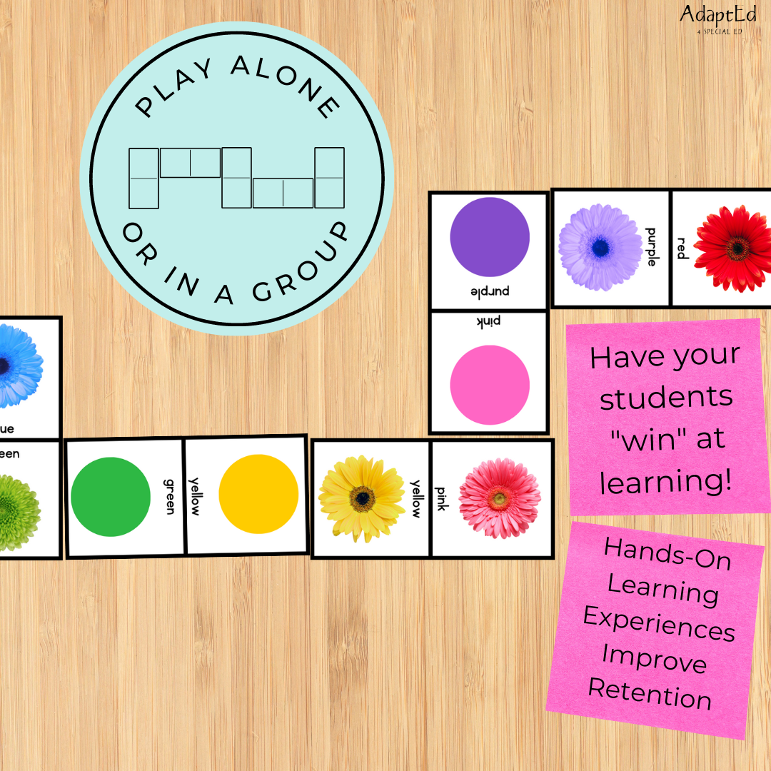 Color Dominoes (Printable PDF) – AdaptEd 4 Special Ed, Inc.