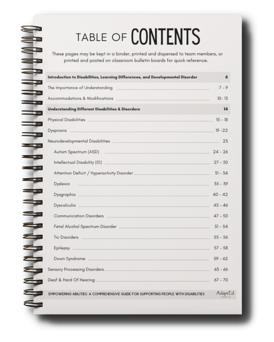 Empowering Abilities Handbook: Your Go-To Guide for Supporting Individuals with Disabilities