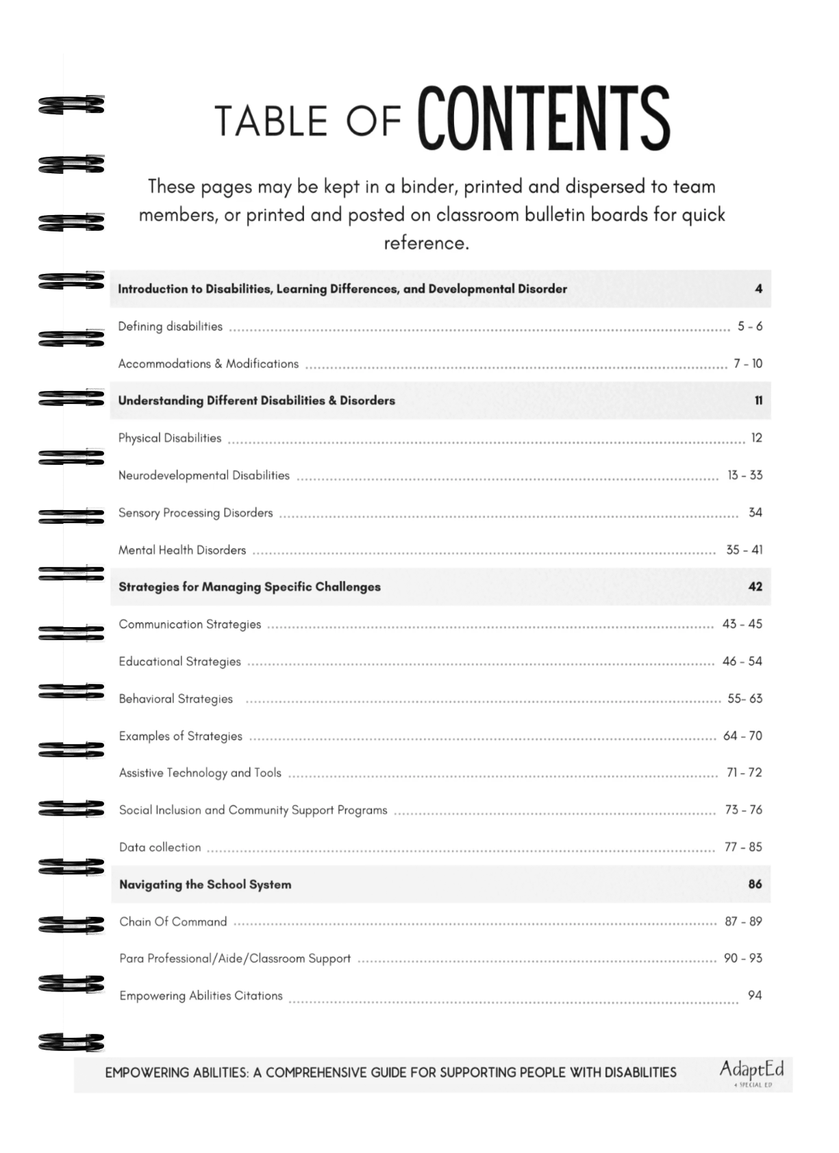 Empowering Abilities Handbook: Your Go-To Guide for Supporting Individuals with Disabilities