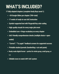 Thumbnail for The Hardy Boys: The Tower Treasure — AAC Symbol-Supported Accessible Novel for Complex Communicators