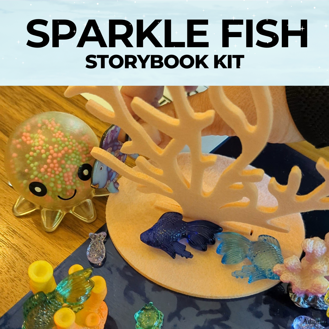 Multi-Sensory Storytelling Kit: Underwater Sparkle Fish Adventure! (Shipped)