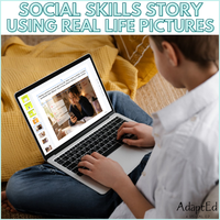 Thumbnail for Social Skills Story: Period Cramps | Menstrual Pain & Puberty Education Editable
