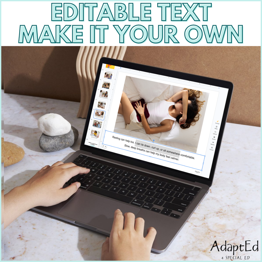 Social Skills Story: Period Cramps | Menstrual Pain & Puberty Education Editable