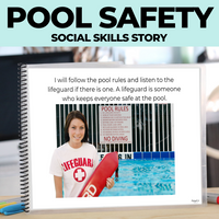 Thumbnail for Pool Water Safety Social Skills Story  (Printable PDF )