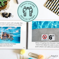 Thumbnail for Pool Water Safety Social Skills Story  (Printable PDF )
