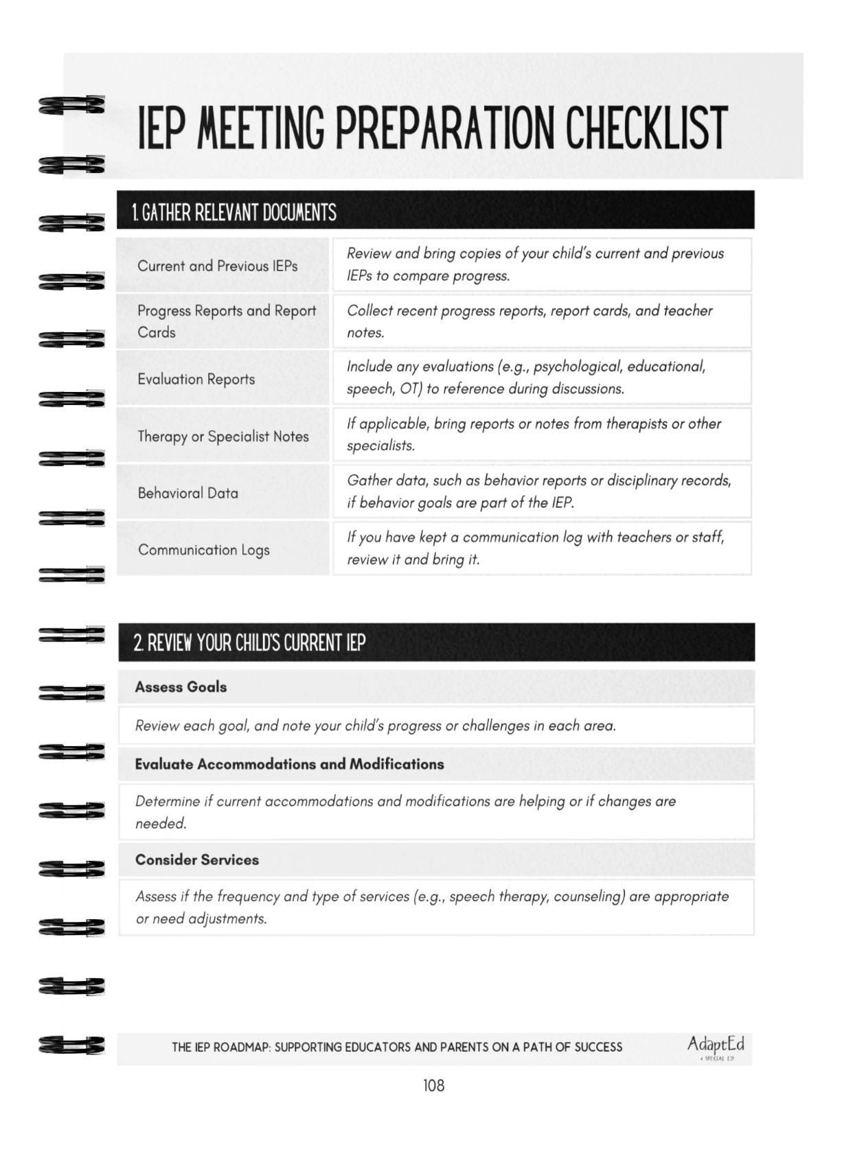 The IEP Roadmap: Supporting Educators and Parents  On a Path of Success