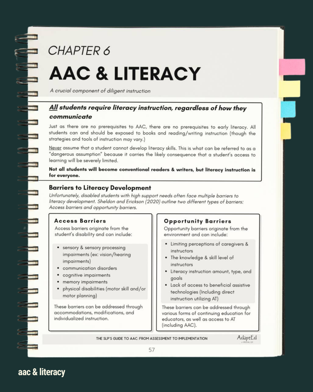 THE SLP’S GUIDE TO AAC: From Assessment to Implementation