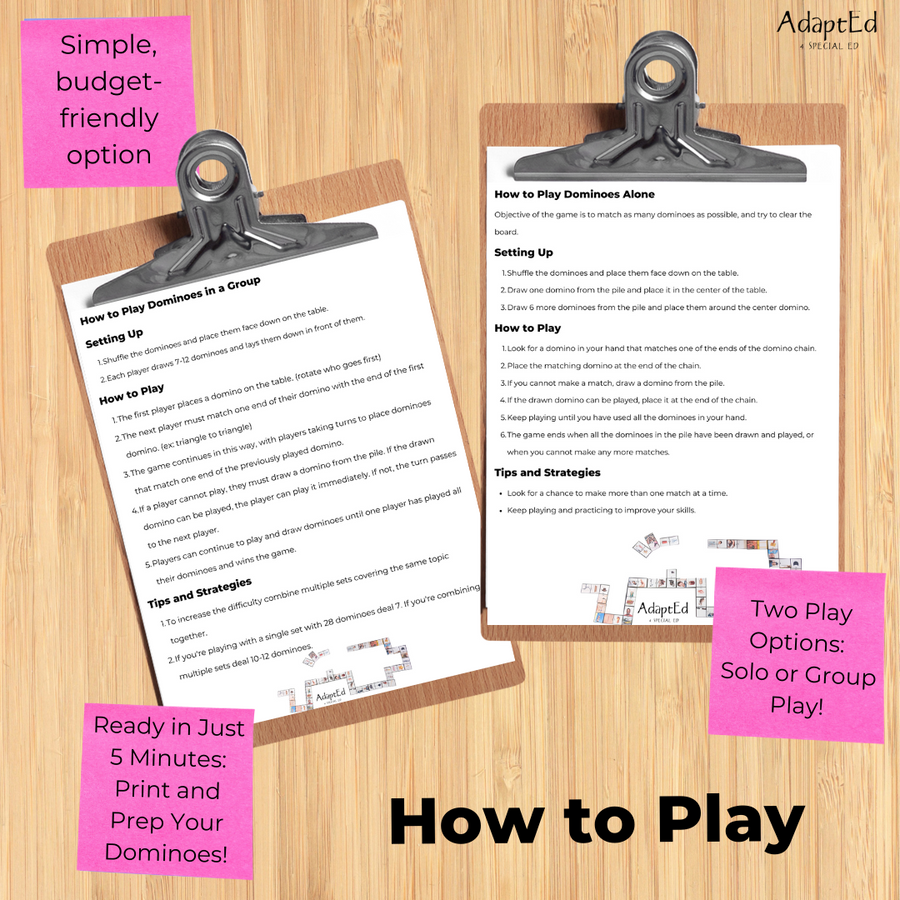 Money Games: Coin Identification ID and Value Dominoes (Printable PDF)