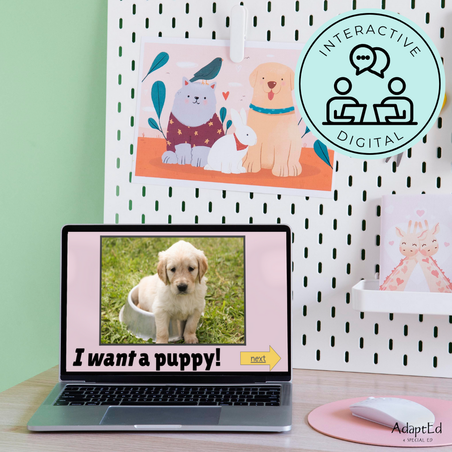 AAC CORE Words Book: Want or Need (Printable PDF's + Digital)