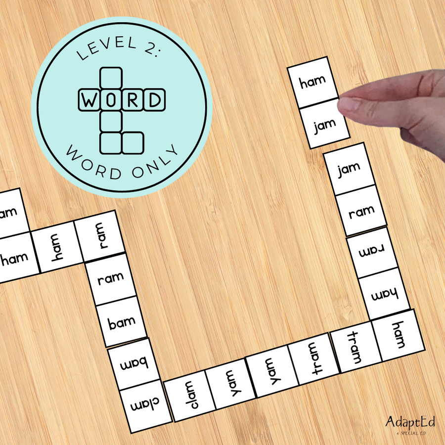 SOR Short A Word Family Dominoes Rhyming