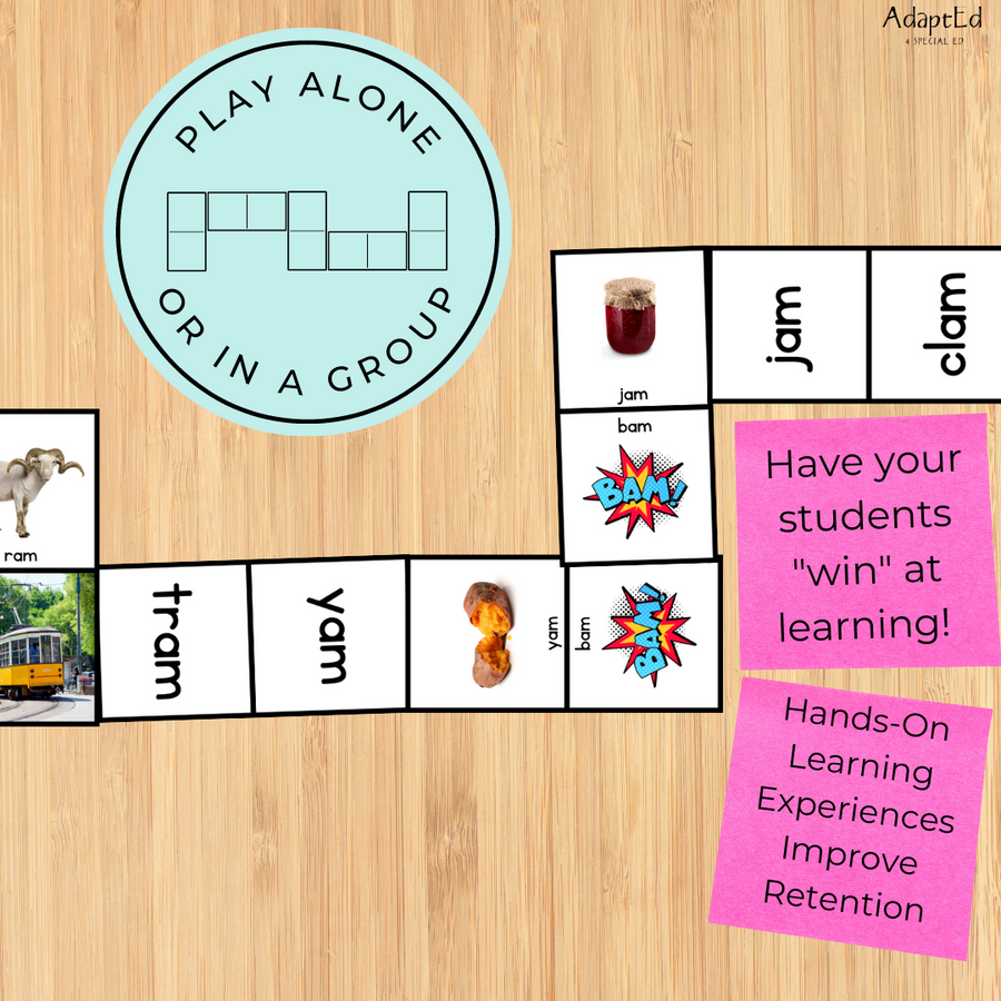 SOR Short A Word Family Dominoes Rhyming